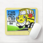 School Bus Driver Mouse Pad (With Mouse)