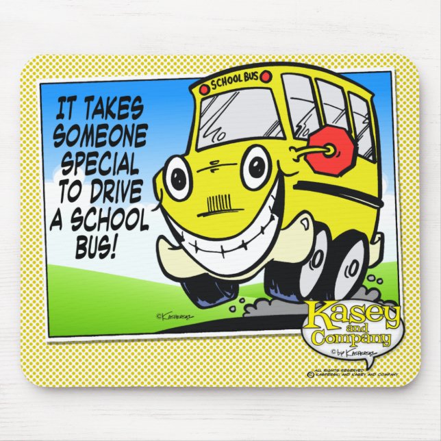 School Bus Driver Mouse Pad (Front)