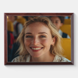 School Bus Driver Photo Customize Award Plaque