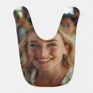 School Bus Driver Photo Customize Baby Bib