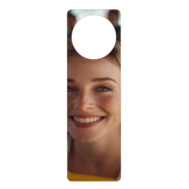 School Bus Driver Photo Customize Door Hanger (Front)