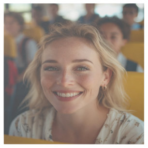 School Bus Driver Photo Customize Gallery Wrap
