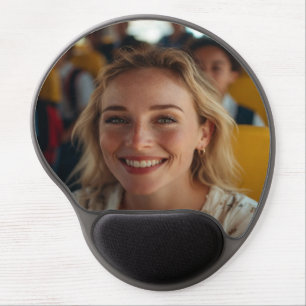 School Bus Driver Photo Customize Gel Mouse Pad