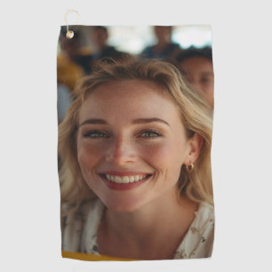 School Bus Driver Photo Customize Golf Towel