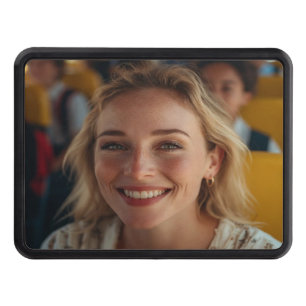 School Bus Driver Photo Customize Hitch Cover