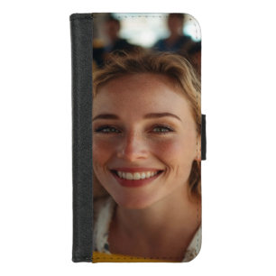 School Bus Driver Photo Customize iPhone 8/7 Wallet Case