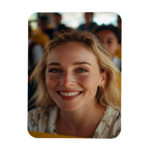 School Bus Driver Photo Customize Magnet