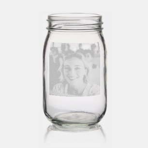 School Bus Driver Photo Customize Mason Jar