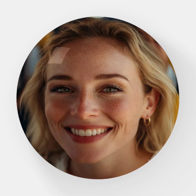 School Bus Driver Photo Customize Paperweight (Front)