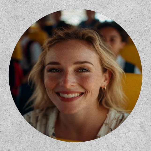 School Bus Driver Photo Customize Patch (Front)