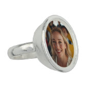 School Bus Driver Photo Customize Ring (Side)