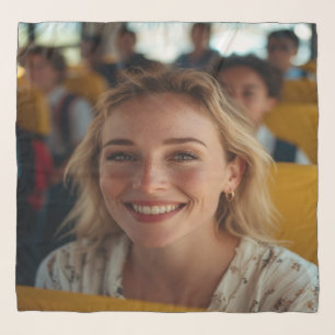 School Bus Driver Photo Customize Scarf