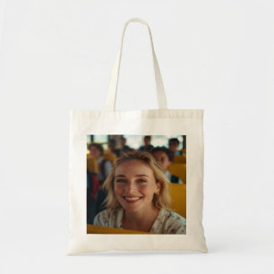 School Bus Driver Photo Customize Tote Bag