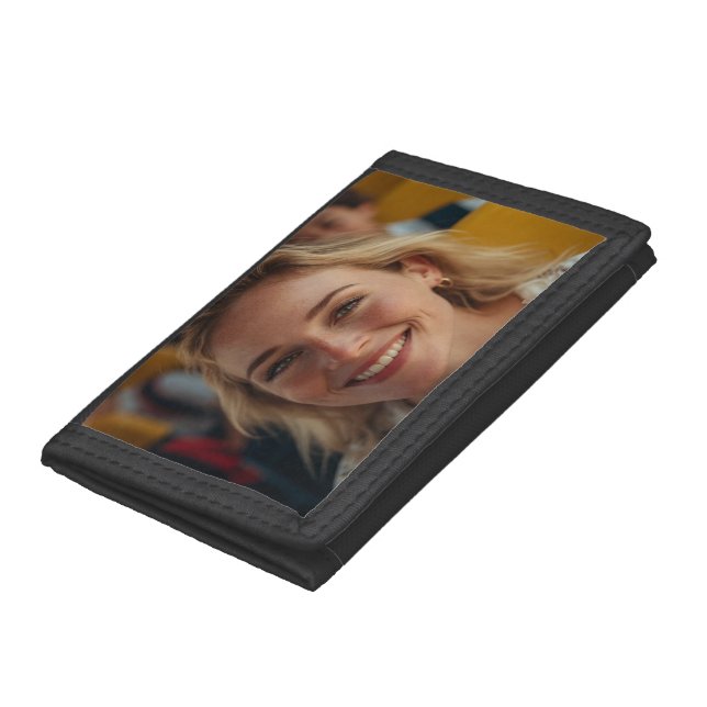 School Bus Driver Photo Customize Tri-fold Wallet (Bottom)