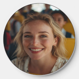 School Bus Driver Photo Customize Wireless Charger