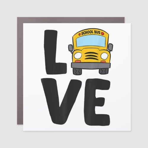 School Bus Driver Schoolbus Busdriver Car Magnet