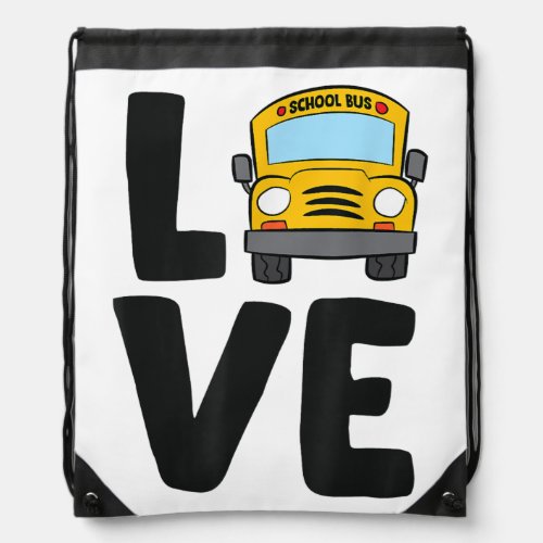 School Bus Driver Schoolbus Busdriver Drawstring Bag