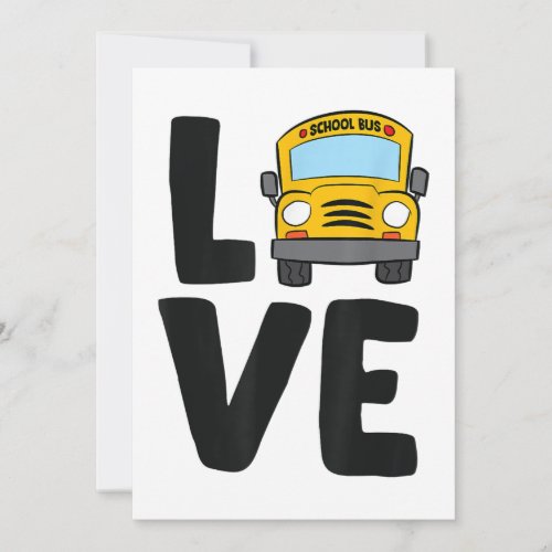 School Bus Driver Schoolbus Busdriver Invitation