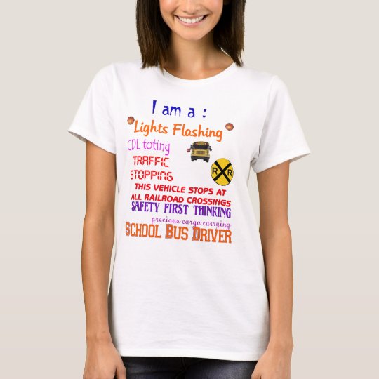 teacher and school bus driver shirts