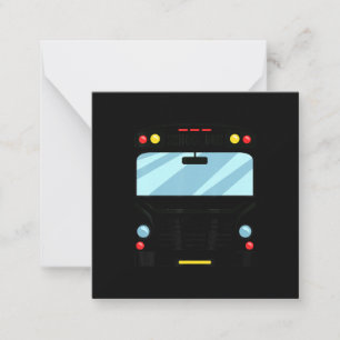 School Bus Driver Simple Halloween Costume Kids Note Card