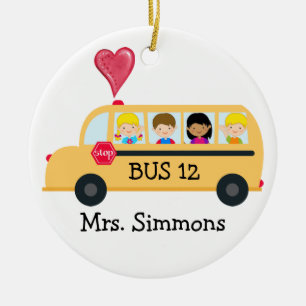 School Bus Driver - SRF Ceramic Ornament
