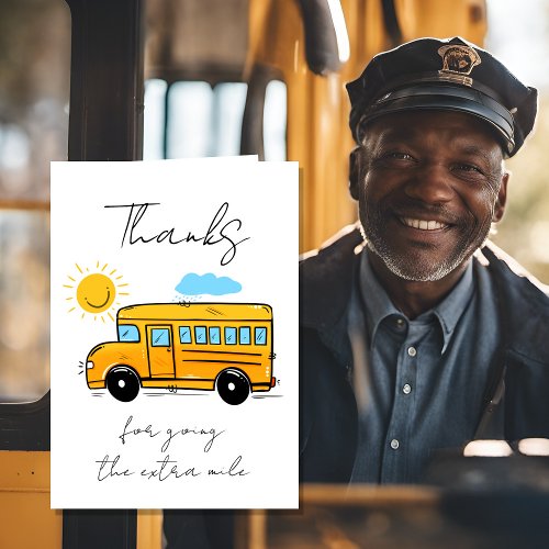 School Bus Driver Thank You Button | Bus Driver Ap Card