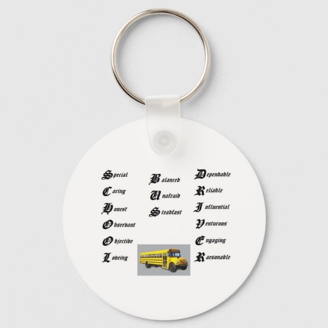 School bus driver, thumbnailCAI0UE1U Keychain (Front)