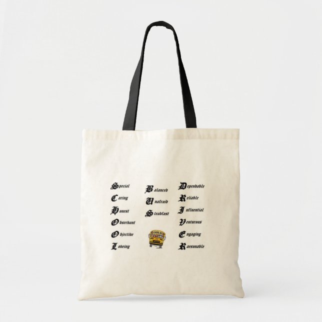 School bus driver tote bag (Front)