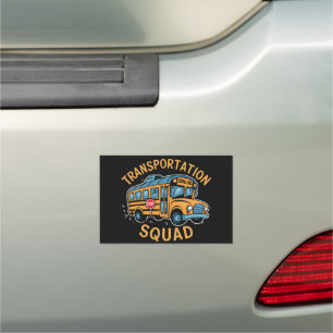 School Bus Driver Transportation Squad Car Magnet