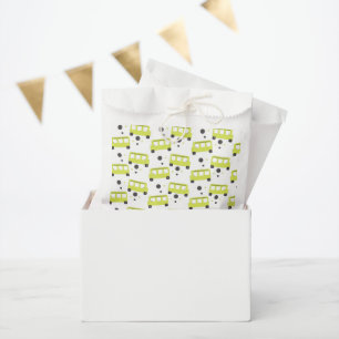 School Bus Driver Yellow Confetti Teacher Favor Bag