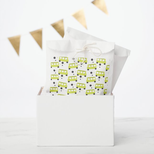School Bus Driver Yellow Confetti Teacher  Favor Bag (Party)