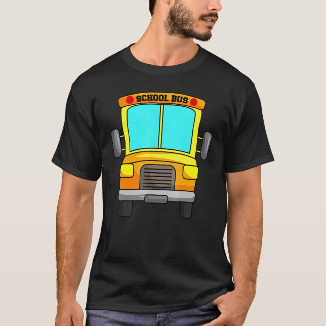School Bus Driver Yellow Shuttle Student Transit V T-Shirt (Front)
