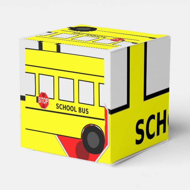School Bus Favor Boxes (Back Side)