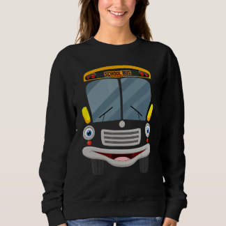 School Bus Funny Halloween Costume Front Vehicle H Sweatshirt