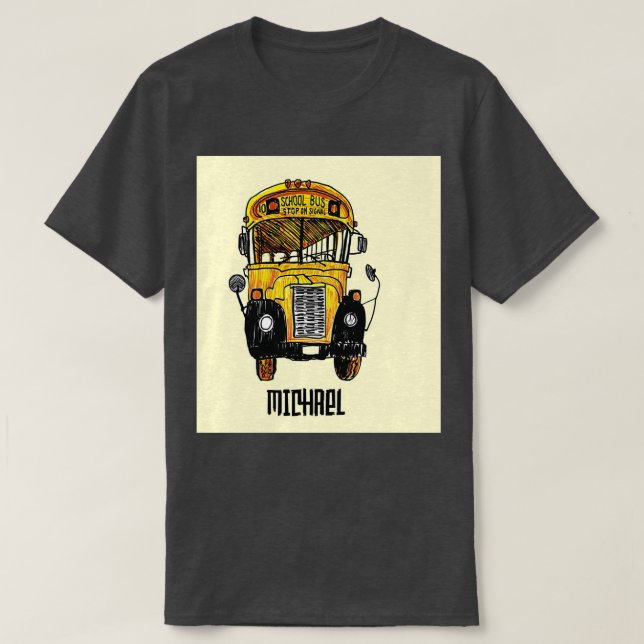 School Bus I Watch Screaming Kids Funny School Bus T-Shirt (Design Front)