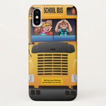 school bus iphone case