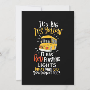 School Bus It Is Big And Yellow Save The Date