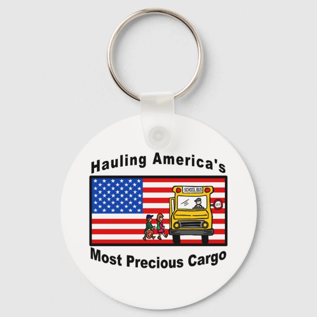 School Bus Key Chain - Customized (Front)