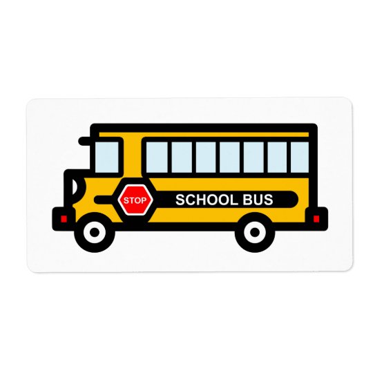 School bus label | Zazzle.com