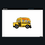School Bus Laptop Decals<br><div class="desc">When I was in school, I used to look out the window and see the big red double-deck buses driving by. It just looked so free.</div>