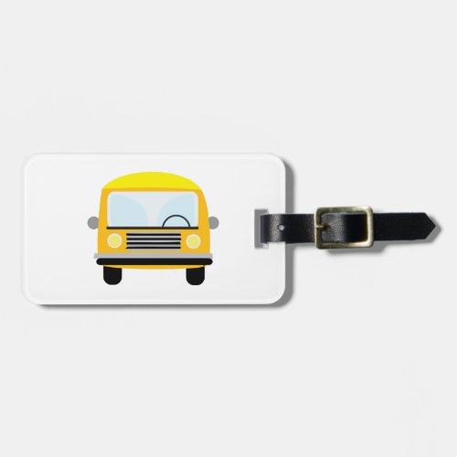 School Bus Luggage Tag