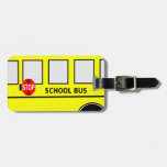 School Bus Luggage Tag at Zazzle