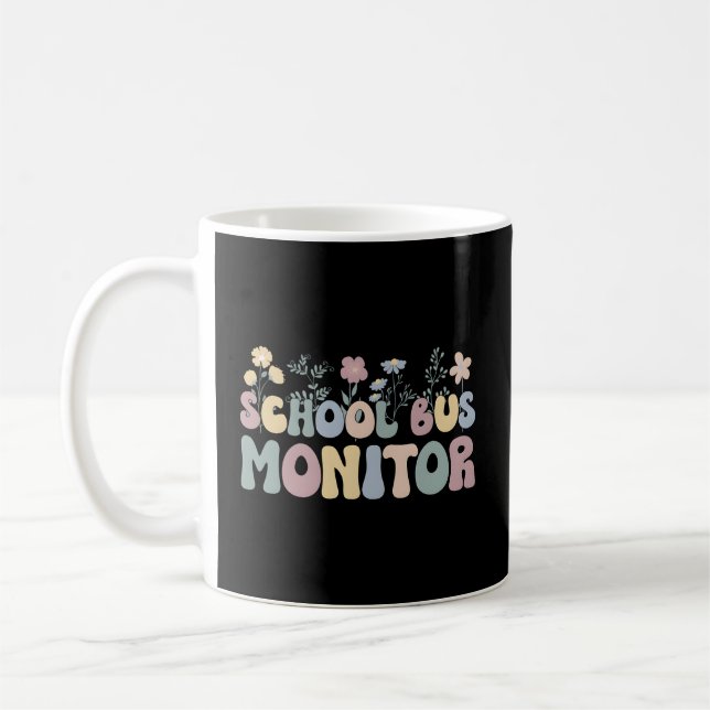 School Bus Monitor Appreciation Bus Monitor Coffee Mug (Left)