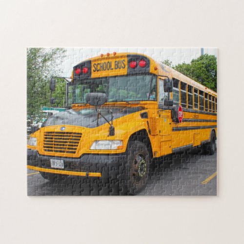School Bus Montreal Jigsaw Puzzle