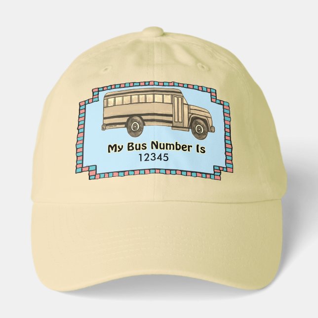 School Bus Name Hat (Front)