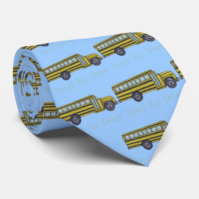 School Bus Neck Tie (Rolled)