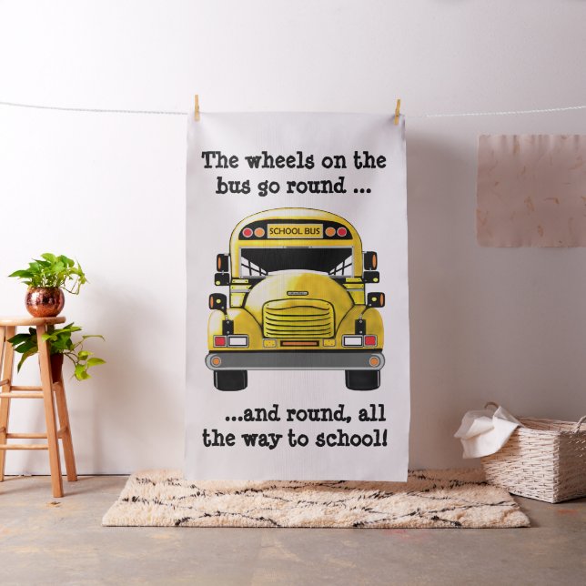 School Bus Personalized Fabric (In Situ)