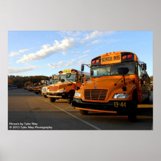 School Bus Photo Poster