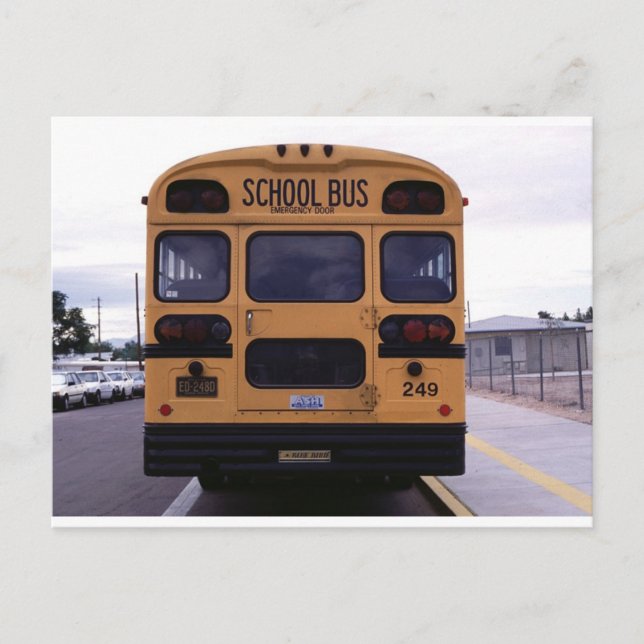 School Bus Picture Postcard (Front)
