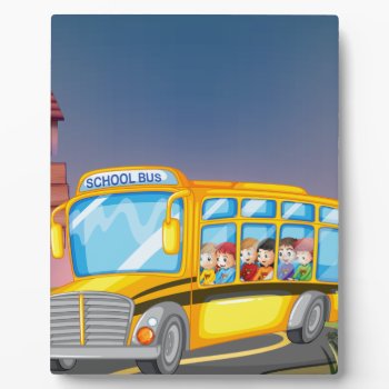 School Bus Plaque by GraphicsRF at Zazzle